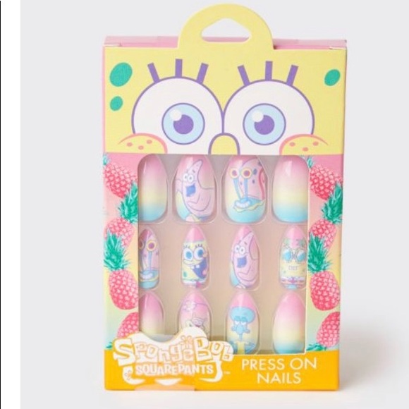 Press on BARBIE AND SPONGE BOB NAIL SET!!!! - Picture 2 of 2